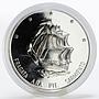 Argentina 25 peso Ship Presidente Sarmiento proof silver coin 2002