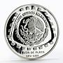 Mexico 5 pesos Animal Jaguar Sculpture proof silver coin 1998