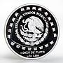 Mexico 5 pesos Animal Jaguar Sculpture proof silver coin 1998