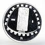 Mexico 1 peso Animal Jaguar Sculpture proof silver coin 1998