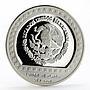 Mexico 100 pesos Seated Sculpture Xochipilli proof silver coin 1992