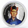 Mongolia 500 togrog Damdinii Sukhbaatar colored proof-like coin 2017
