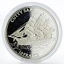 Congo 10 francs Ship Cutty Sark silver proof coin 2001