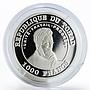 Chad 1000 francs Sport XIX Jeux Olimpiques Mexico 1968 proof silver coin 2003