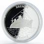 Congo 10 francs Ship Bremen silver proof coin 2001