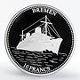 Congo 10 francs Ship Bremen silver proof coin 2001