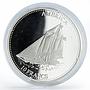 Congo 10 francs Ship America silver proof coin 2001