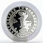 Tajikistan 1 somoni 800th Anniversary of Jaloliddini Rumi proof silver coin 2007