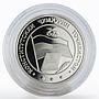 Tajikistan 5 somoni 10th Anniversary of the Constitution proof silver coin 2004