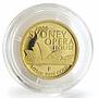 Australia 5 dollars Sydney Opera House proof gold coin 2006