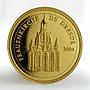 Congo 1500 francs Dresden Frauenkirche proof gold coin 2004