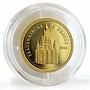 Congo 1500 francs Dresden Frauenkirche proof gold coin 2004