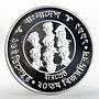 Bangladesh 1 taka 20th Anniversary of Victory Day proof silver coin 1991