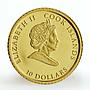 Cook Islands 10 dollars Carl XVI Gustaf King of Sweden gold coin 2007