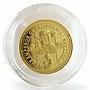 Cook Islands 10 dollars The Emperor of California gold coin 2006