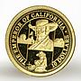 Cook Islands 10 dollars The Emperor of California gold coin 2006