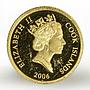 Cook Islands 10 dollars The Emperor of California gold coin 2006