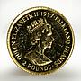 Falkland Islands 2 pounds King Henry VIII proof gold coin 1997