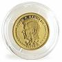 Liberia 20 dollars John F. Kennedy in Berlin proof gold coin 1995