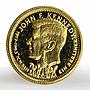 Liberia 20 dollars John F. Kennedy in Berlin proof gold coin 1995