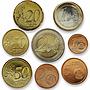 Monaco set of 8 coins Prince Rainier 2002