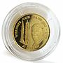Niue 25 dollars Wernher von Braun proof gold coin 1996