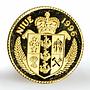 Niue 25 dollars Wernher von Braun proof gold coin 1996