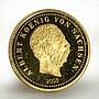 Northern Mariana Islands 5 dollars Albert Koenig Von Sachsen gold coin 2005