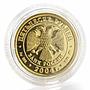Russia 50 rubles Zodiac Gemini proof gold coin 2004