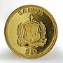 Samoa 10 dollars FIFA World Cup Germany 2006 proof gold coin 2005
