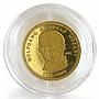 Togo 1500 francs W.A.Mozart 1756-2006 composer gold coin 2006