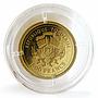 Togo 1500 francs W.A.Mozart 1756-2006 composer gold coin 2006