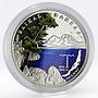 Benin 1000 francs Lake Baikal colored proof silver coin 2011