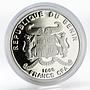 Benin 1000 francs Lake Baikal colored proof silver coin 2011