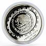 Mexico 5 Pesos Disco De La Muerte Teotihuacan Series proof silver coin 1997