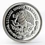 Mexico 100 pesos 45th Anniversary UNICEF Save the Children silver coin 1991