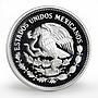 Mexico 100 pesos 45th Anniversary UNICEF Save the Children silver coin 1991