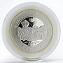 Palau 5 dollars Year of pig left gilded proof silver coin 2007