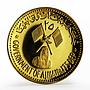 Ajman 25 riyals Rashid Save Venice gold coin 1971