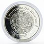 Bhutan 300 ngultrums Year of the Snake proof silver coin 1996