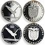 Panama set of 8 coins Summer Winter Olimpic Games 1988