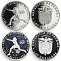 Panama set of 8 coins Summer Winter Olimpic Games 1988