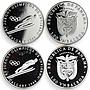 Panama set of 8 coins Summer Winter Olimpic Games 1988