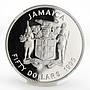 Jamaica 50 dollars 50th birth of Bob Marley NGC proof silver coin 1995