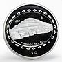 Mexico 10 pesos Sun Pyramid Teotihucan Series silver coin 1997