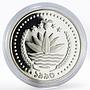 Bangladesh 1 taka Endangered Wildlife proof silver coin 1993