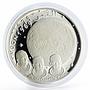 Fujairah 10 riyals Apollo XI Moon Landing Program proof silver coin 1970
