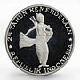 Indonesia 500 rupiah Wayang dancer proof silver coin 1970