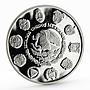 Mexico 5 pesos Pacific Ridley Sea Turtle proof silver coin 1994