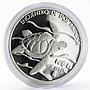 Mexico 5 pesos Pacific Ridley Sea Turtle proof silver coin 1994